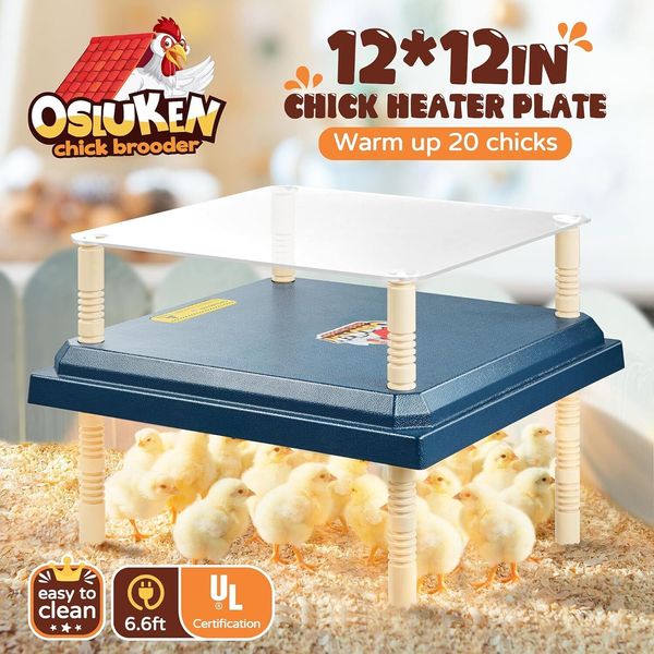 Chicken Coop Heater, Safe Radiant Space Heat Energy Chick Pet Cat Dog Warmer