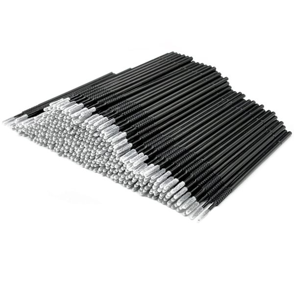 AIVIAI Disposable Micro Applicator Brush for Makeup, 400pcs (Black)