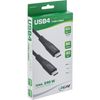 InLine® USB4 Cable, USB Type-C Male/Male, PD 240W, 8K60Hz, TPE Black, 0.5 m