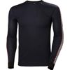 Helly Hansen Men's Lifa Stripe Crew Base Layer  Lightweight Thermal Top with Natural Stretch