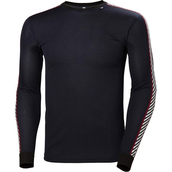 Helly Hansen Men's Lifa Stripe Crew Base Layer  Lightweight Thermal Top with Natural Stretch
