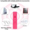 OSTENT Motion Sensor Bluetooth Wireless Remote Controller for Nintendo Wii Console Game Color Pink