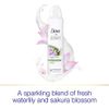 Dove Nourishing Secrets Dry Spray Antiperspirant Deodorant Waterlily & Sakura Blossom 3 Count for Women 48 Hour Sweat & Odor Protection 3.8 oz