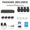4MP Lite 4CH DVR CCTV Security System Outdoor Camera Home Surveillance 500GB