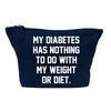 Flox Creative Makeup Bag Diabetes Nothing Weight Diet Navy