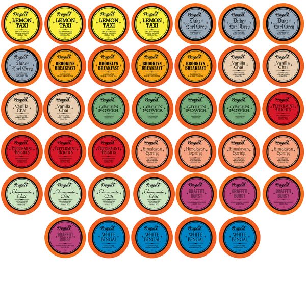 Prospect Tea Sampler for Keurig K-Cup Makers, Assorted Variety Pack, 40 Count