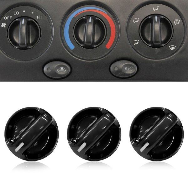 beypovk BEYPOVK 3PCS AC Heater Blower Fan Control Knob, Air Conditioner Climate Control Knob Switch Compatible with Toyota Tundra 2000 2001 2002 2003 2004 2005 2006, Replaces 55905-0C010, 559050C010