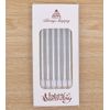 Silver Birthday Candles - Pack Of 6