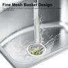 2pc Stainless Steel Kitchen Sink Strainer Stopper Drain Basket Waste Plug Filter