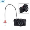 JJC 40CM Red Mechanical Locking Camera Shutter Release Cable with Red Concave Surface Soft Release Button Kit