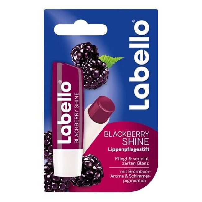 Labello BLAKCBERRY Shine lip balm/ chapstick -1 pack Made in Germany FREE SHIPP