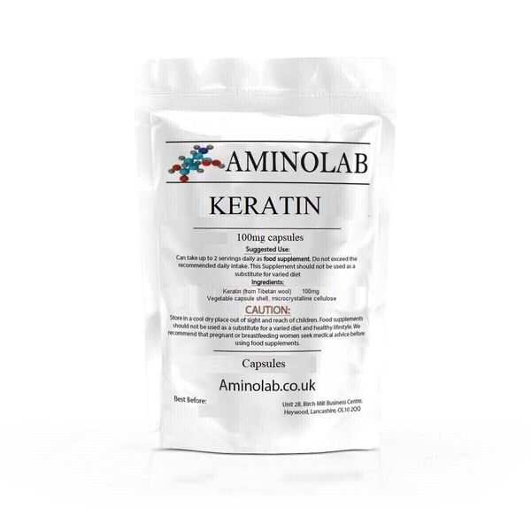 Aminolab - Keratin 100mg 120 Capsules
