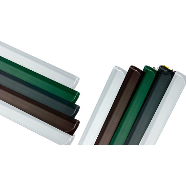 Enjoy-Quality PVC - Sichtschutzstreifen - Klemmschienen/Klemmen - Sichtschutz/Windschutz für Garten und Zaun - Befestigungsclips/Clips - Doppelstabmattenzaun - Universal (24 Stück, Grau)