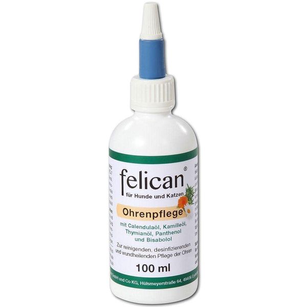 Feravet Felican Ear Care | 100 ml | Can contribute to cleansing, disinfecting and wound healing care of the ears in dogs and cats