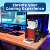Skywin Game Storage Tower Compatible With Nintendo Switch Stand Holder, Game Disk Rack, Controller Organizer, Switch Holder Stand for Gamers (White)