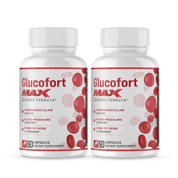Glucofort Max Advanced Blood Sugar Support Supplements (120 Capsules) 2 PACK