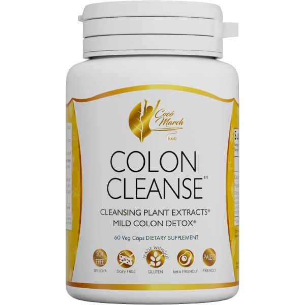 Cocó March NMD Coco March Colon Cleanse - Dietary Supplements Plant Extracts Mild Gluten Free Dairy Soy Keto Friendly Paleo 60 Vegetable Caps 15 Servings