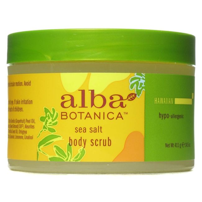 Alba Botanica Natural Hawaiian Body Scrub Sea Salt, 14.5 oz (Pack of 12)12