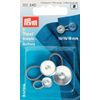 Prym Flexi Buttons with Loop, Silver, One Size