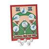 Baseball Bean Bag Toss Game - Wood Game Board with 5 Bean Bags - Birthday Party Game