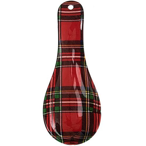 The Leonardo Collection Red Tartan Spoon Rest