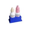 Znet3D Eye Drop Bottle Organizer, 2-Slot Stand (Blue)