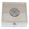 Celtic Knot Pill Trinket Box Chrome with Mirror Gift 68