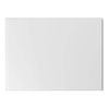 Milano White 800mm Straight Bath End Panel