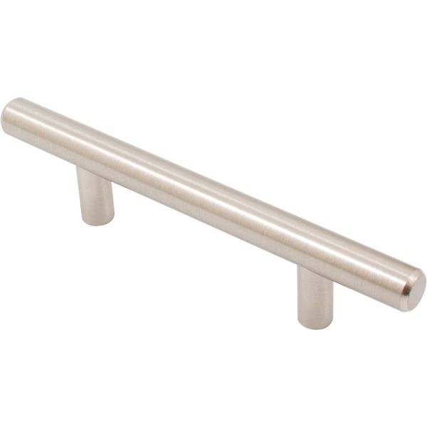 Bar Cabinet Pull, 3 Inches (76 Millimeters), 136mm Overall Length, Satin Nickel