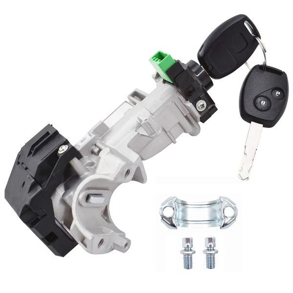 LABLT Lock Cylinder Ignition Switch with 2 Key Replacement for Civic 2006-2011 Auto Trans