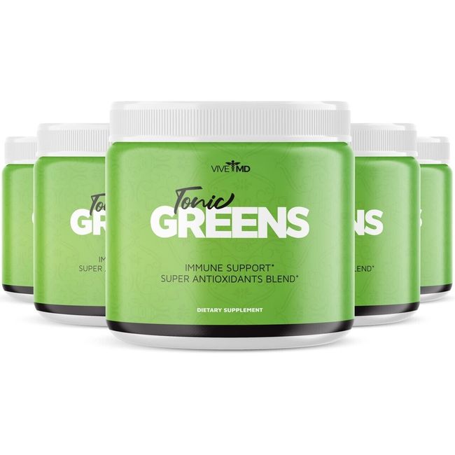 Tonic Greens Vitamin Boost Supplement - Official Formula (5 pack)