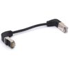 HTGuoji Angle RJ45 Ethernet Cable, CAT6 Cat5e LAN Network Lead Downward Patch Cord for Switch, Router, Modem, Panel, PC