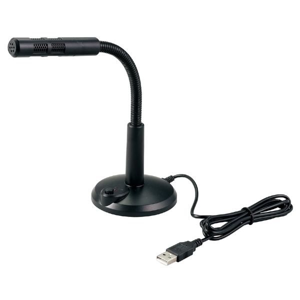 Artec 51430 USB Stand Microphone (with Switch), Noise Cancelling, USB Connection, Stand Microphone
