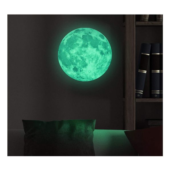 Glow in The Dark Moon Sticker 30 cm