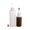 Mrs. Anderson's Baking Mini Squeeze Bottles with Caps, Clear, 2-Ounce and 4-Ounce, 2-Piece Set