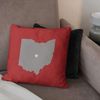 Northwest Pillow, 18" x 18", Ohio Script
