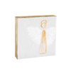 Mud Pie Angel Block Art White (Large)