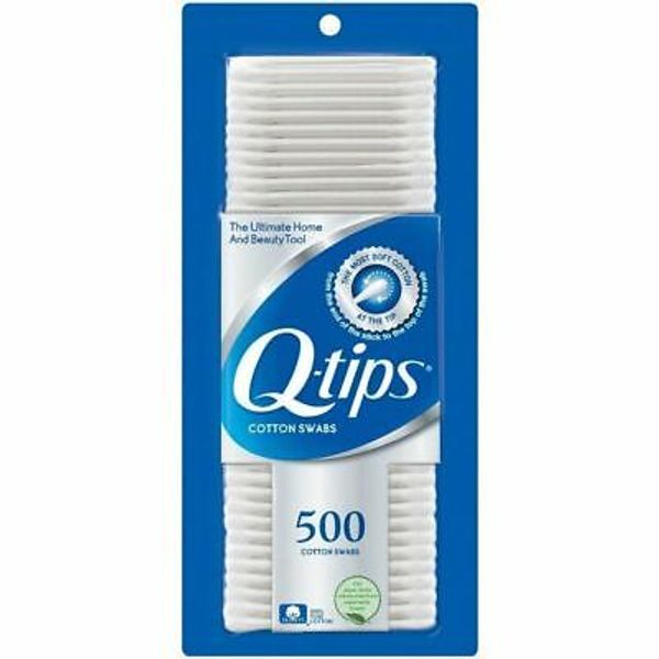 Q-tips Cotton Swabs Ultimate Home Beauty Tool Soft Cotton 500 Count Pack of 2