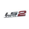 Aimoll 1x LS2 6.0L V8 Engine Emblems Badge,Replacement for Gm Chevy Chevrolet Silverado (Chrome Red)