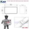 Kair Rectangular Straight Connector 180mm x 90mm Flat Pipe Joint