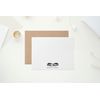 Modern Vertical Single Initial Notes - Custom Stationery Set - Flat Notecards - Personalized - Recycled - Eco Friendly - Gift Set