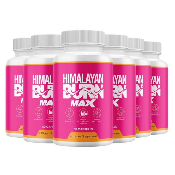 (6 Pack) Himalayan Burn Max Capsules, Himalaya Burn Max Advanced Supplement