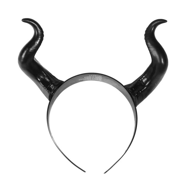 Luxshiny Halloween Horn Headband, Devil Horn Headband Horn Hair Headband Ox Headband for Party Costume Cosplay