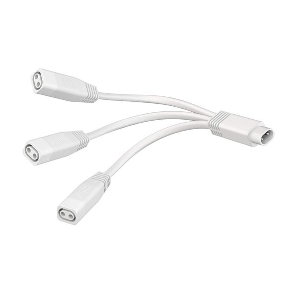 ledscom.de 3-Way Distributor for Spider Plug-in System, 0.25m, White