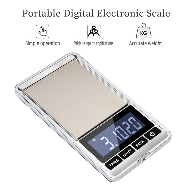 Portable 500g x 0.1g Digital Scale Jewelry Pocket Balance Gram LCD
