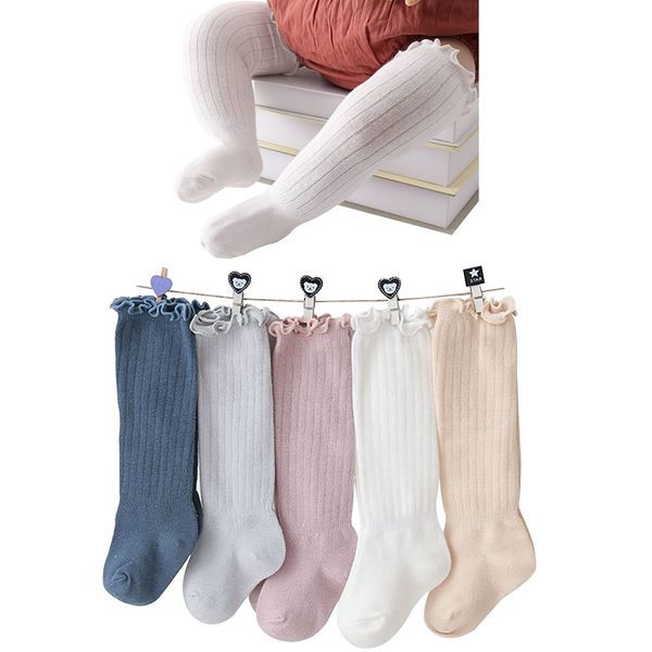 Apone Fatu Baby Knee High Socks Newborn Infants Toddlers Cotton Uniform Stockings Warm Cotton Boys Girls Stockings (as1, age, 0_month, 6_months, Multicolour)