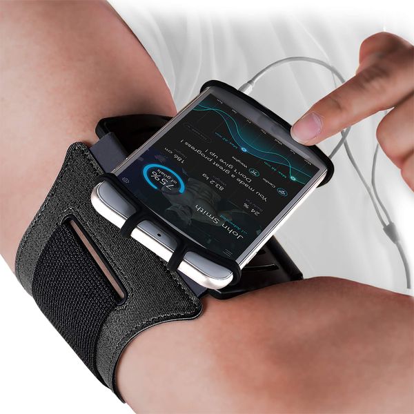 Sports Armband: Cell Phone Holder Case Arm Band Strap Pouch Mobile Exercise Running Workout For Apple iPhone 6 6S 7 8 X Plus Touch Android Samsung Galaxy S5 S6 S7 S8 S9 Note 8 5 Edge Pixel (Rotatable)