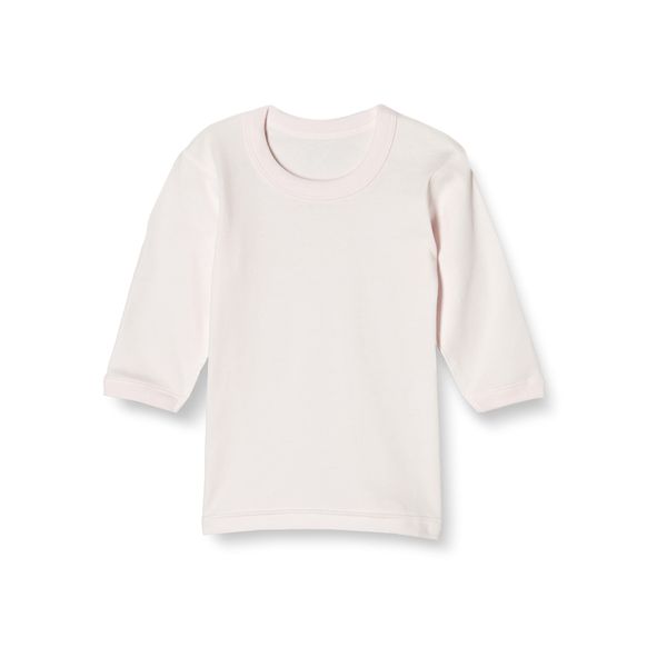 NL20234 La Morfet Smooth (Thick) Long Sleeve Round Neck Shirt, Made in Japan safety pink