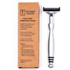 All Metal Heavyweight Chrome ATRA Compatible Twin Blade Razor & 10 Personna Pivot Plus Blades