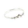 Solid 925 Sterling Silver Claddagh stacking Ring in sizes G-Z (K)